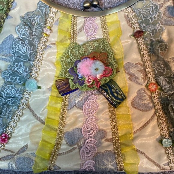 Ziba The Collection Vintage Purse Handbag Kiss Lock Unique - Picture 2 of 16